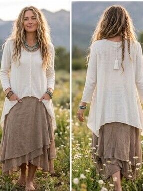 The Earth Collection cotton & cashmere cardigan